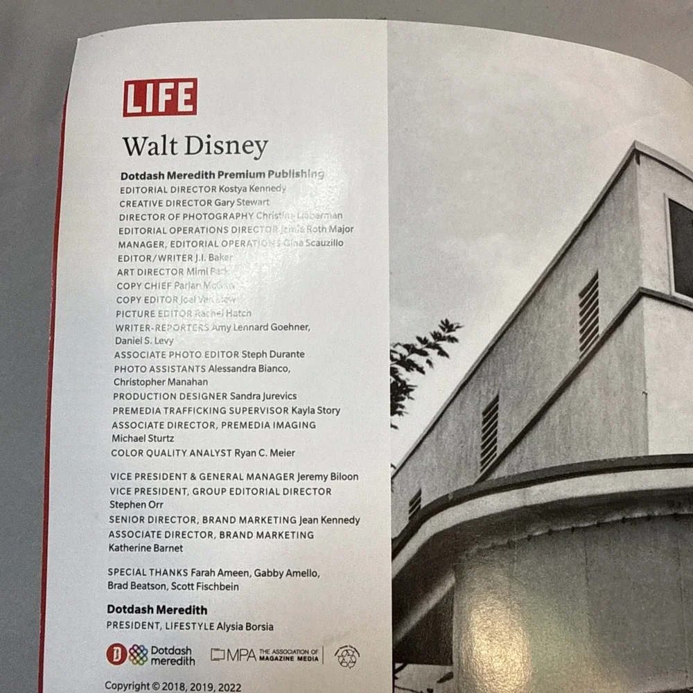 Life Magazine-Walt Disney~From Mickey to the Magic Kingdom~Reissue 2022 Edition
